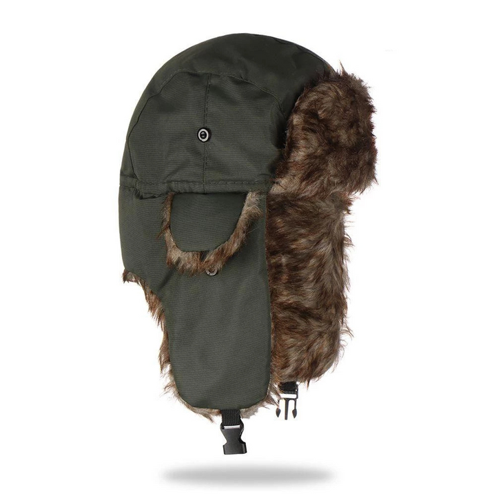 Harwelton™ Faux Fur Trapper Hat with Earflaps for Freezing Days