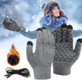 Harwelton™ USB Heated Knit Gloves with Touchscreen and Grip