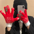 Harwelton™ Festive Fleece-Lined Fingerless Gloves with Mitten Flap
