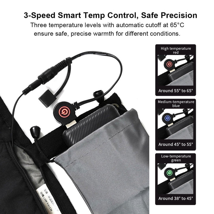 Harwelton™ 5-Zone USB Heated Pad with 30-Second Warm-Up