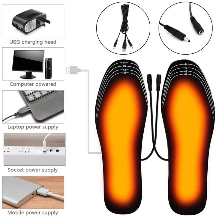 Harwelton™ USB Heated Insoles for Warm Feet in Any Shoe