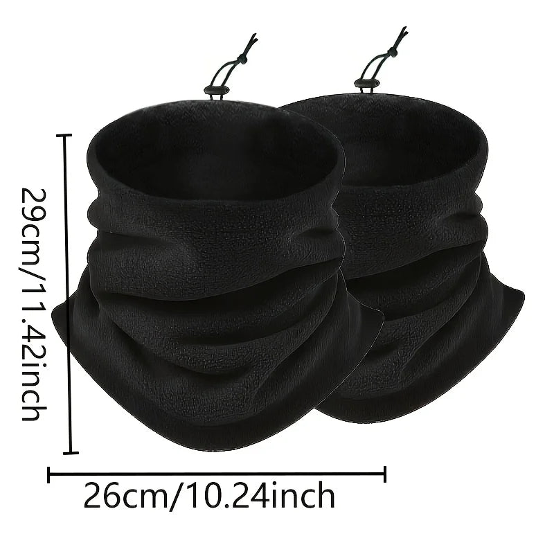 Soft Fleece Balaclava and Neck Warmer with Adjustable Buckle