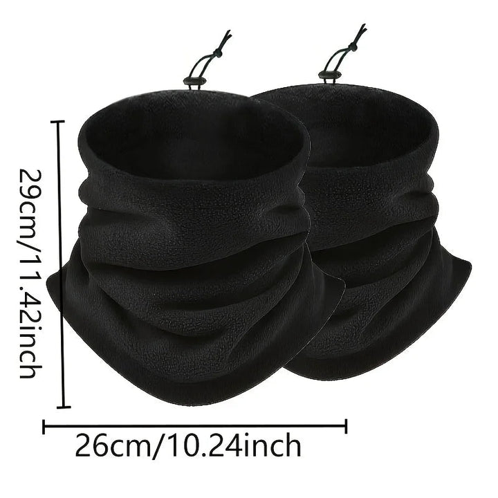 Soft Fleece Balaclava and Neck Warmer with Adjustable Buckle