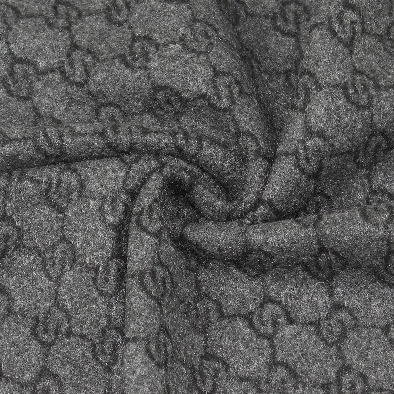 Harwelton™ Wool Blend Winter Scarf with Letter Print and Fringe