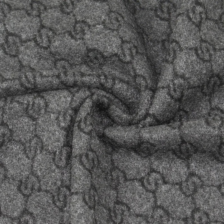 Harwelton™ Wool Blend Winter Scarf with Letter Print and Fringe