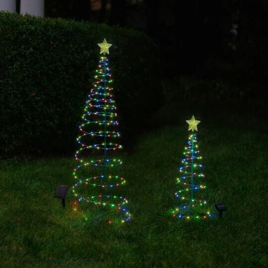 Solar Christmas Tree Light with Star That Glows Every Night