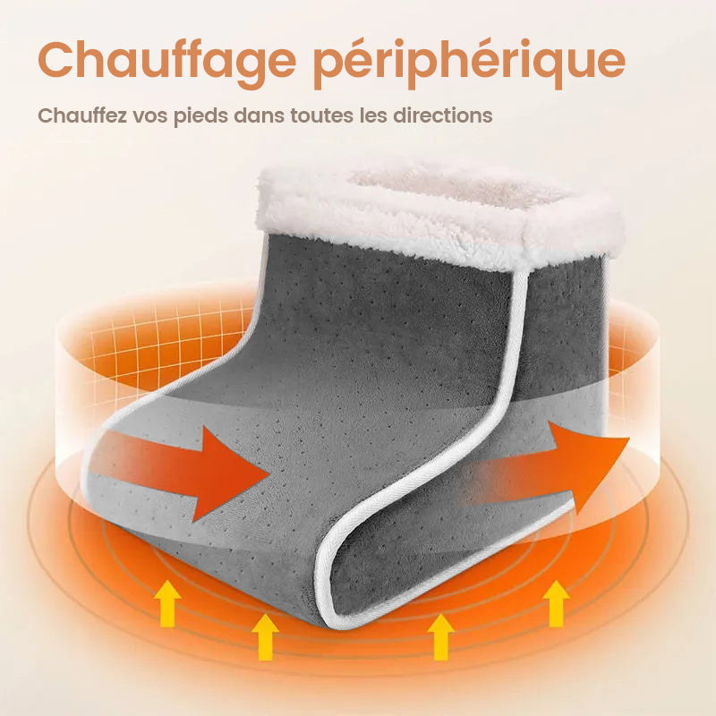 Harwelton™ Electric Foot Warmer with Fluffy Lining &amp; Adjustable Heat
