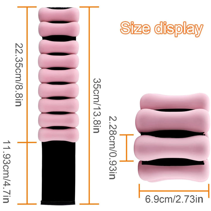 Harwelton™ Silicone Ankle &amp; Wrist Weights with Anti-Slip Fit