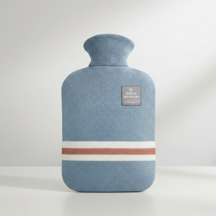 Harwelton™ 2L Hot Water Bottle with Knitted Cover, Up to 8h Warm