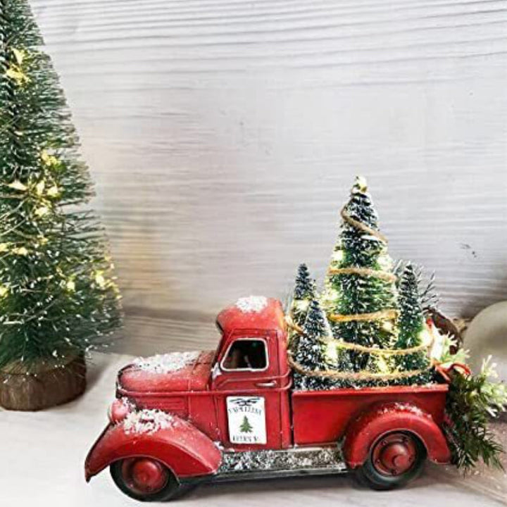 Harwelton™ Red Farm Truck Christmas Ornament with Detachable Tree