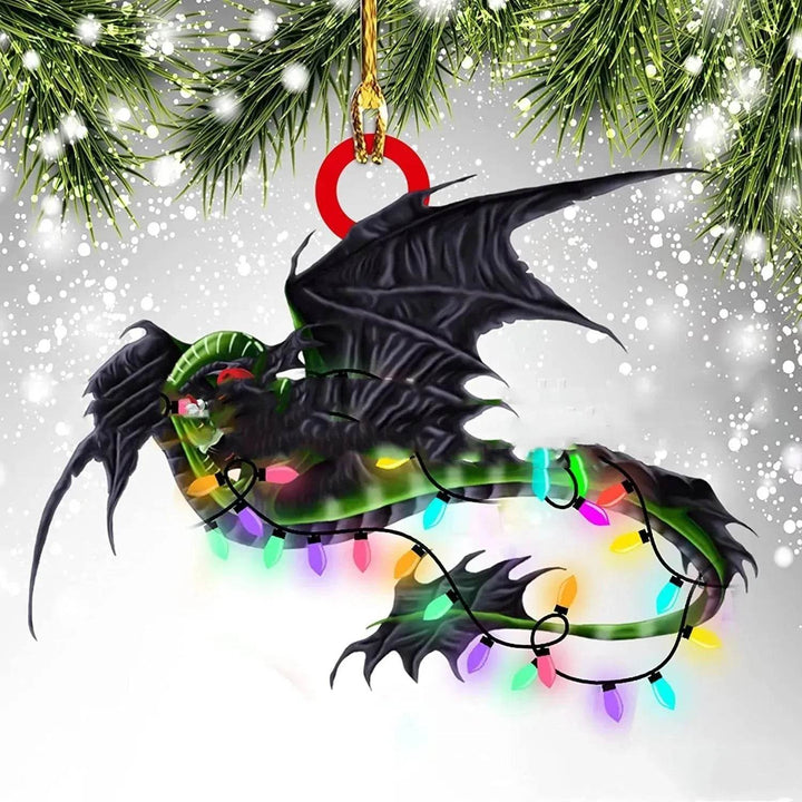 Acrylic Dinosaur Dragon Egg Christmas Tree Ornament – 8 cm