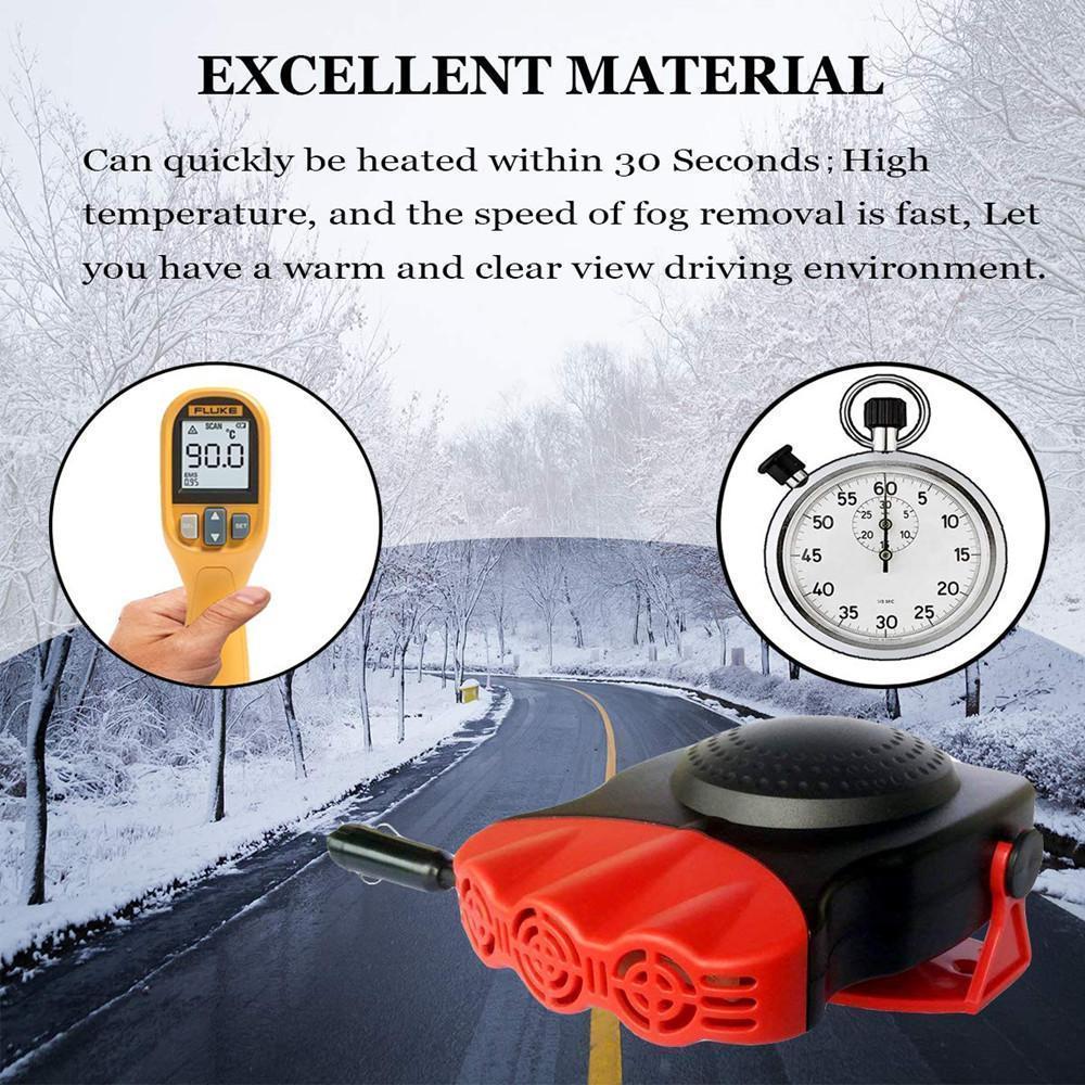 Harwelton™ 12V Car Heater and Defroster That Clears Foggy Windows