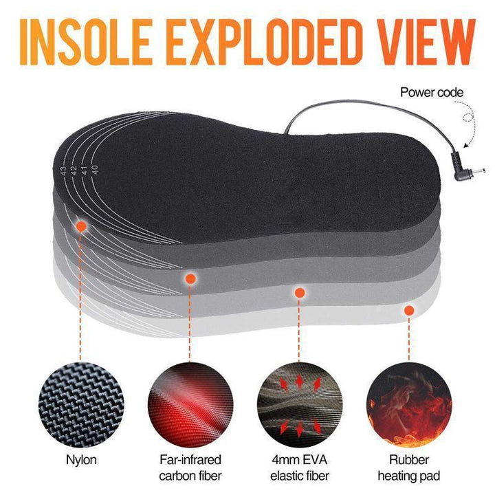 Harwelton™ Trim-to-Fit USB Heated Insoles for Boots and Trainers