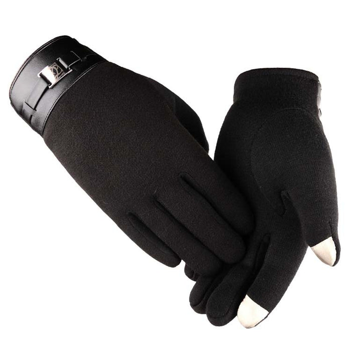 Harwelton Mens Touchscreen Gloves with Buckle Cuff