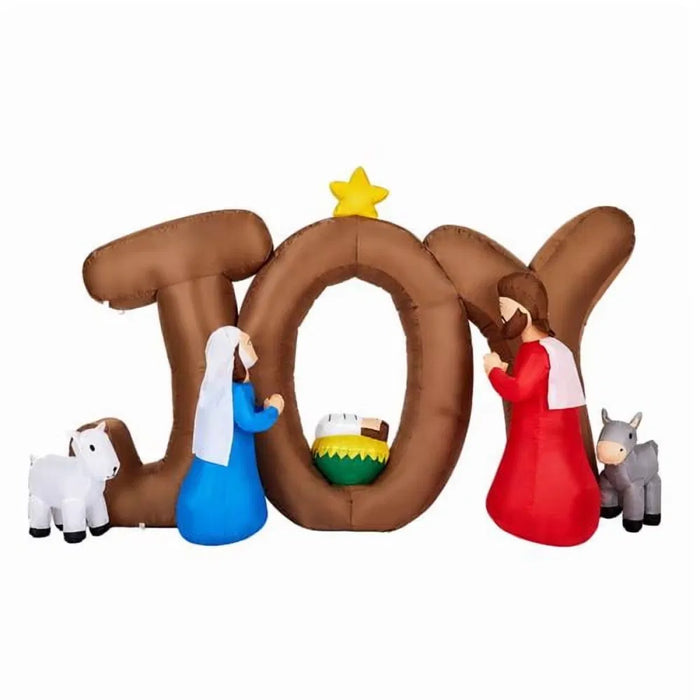 Harwelton Inflatable Nativity Scene with Giant JOY Letters