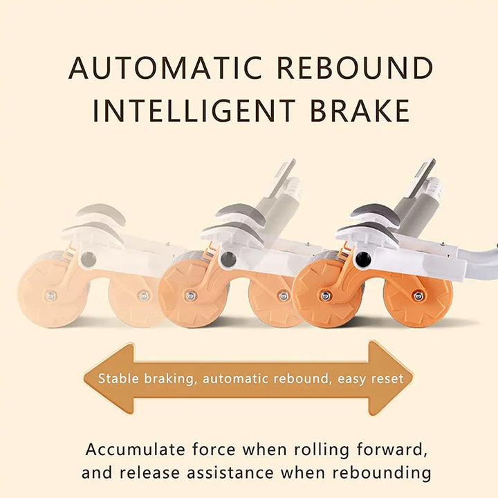 Harwelton™ Extra-Wide Ab Roller Wheel with Auto Rebound for Core