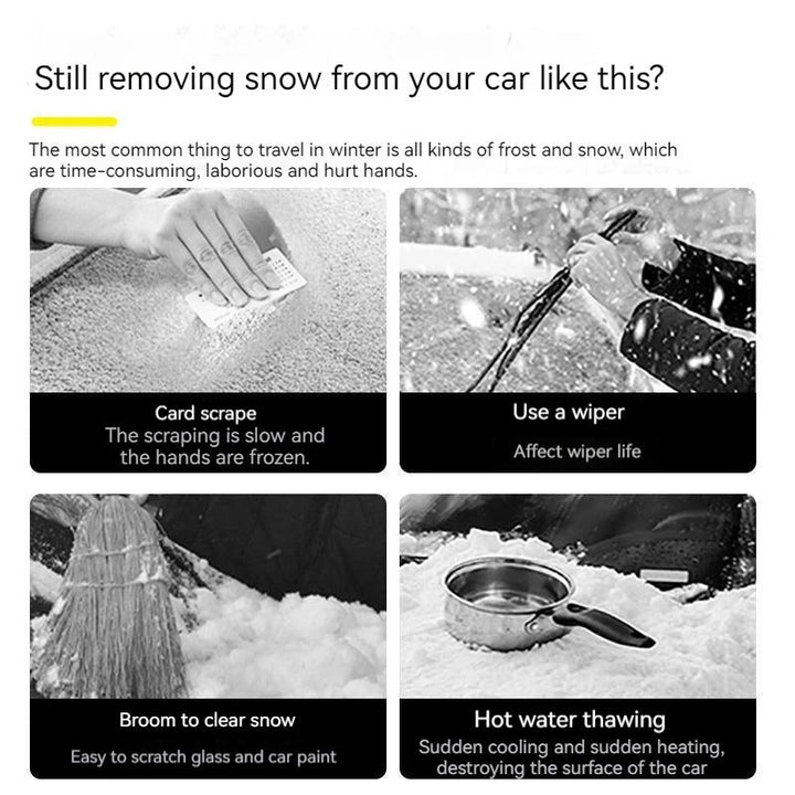 Harwelton™ 2-in-1 Ice Scraper and Snow Shovel with Long Non-Slip Handle
