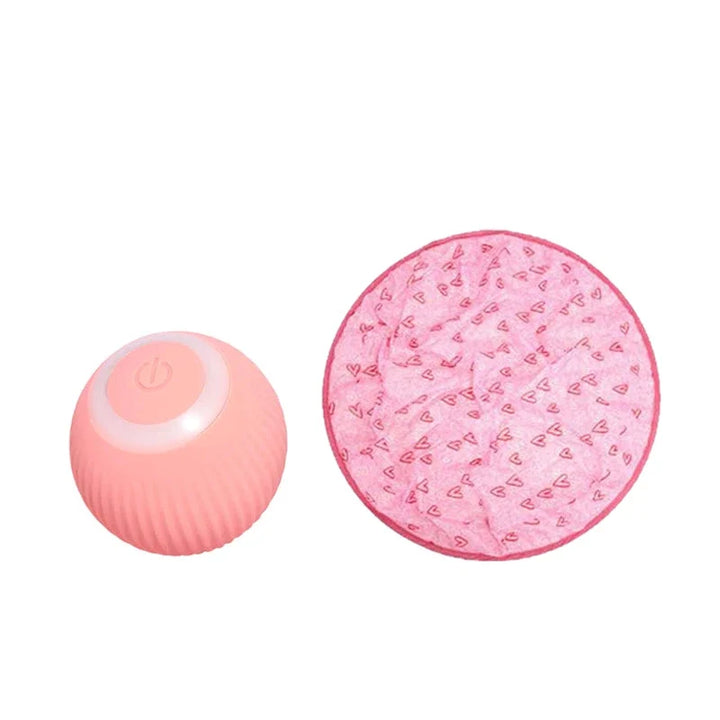 Interactive Rolling Cat Toy Ball with Smart Obstacle Sensor