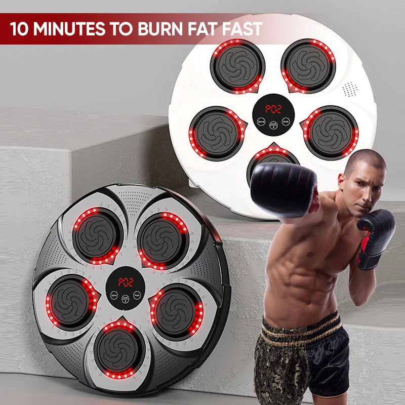 Harwelton™ Wall-Mounted Music Boxing Machine with Bluetooth and Lights