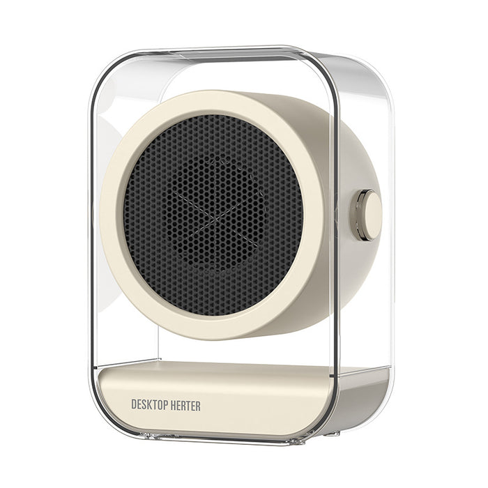 Harwelton Compact desktop fan heater with see-through housing