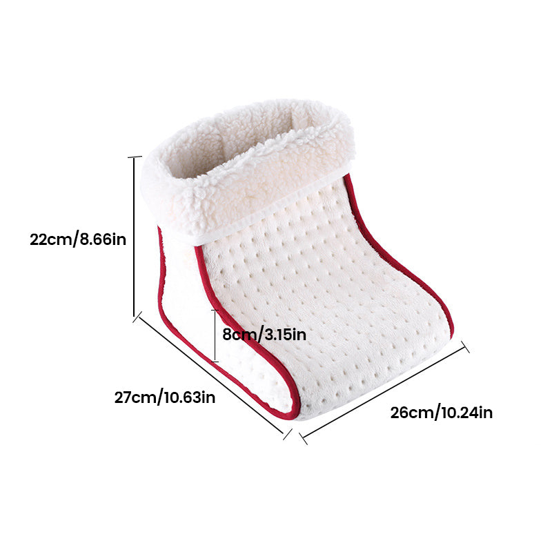 Harwelton™ Electric Foot Warmer with Fluffy Lining &amp; Adjustable Heat