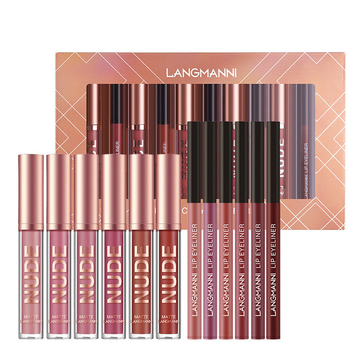 Matte lipstick and lip liner gift set