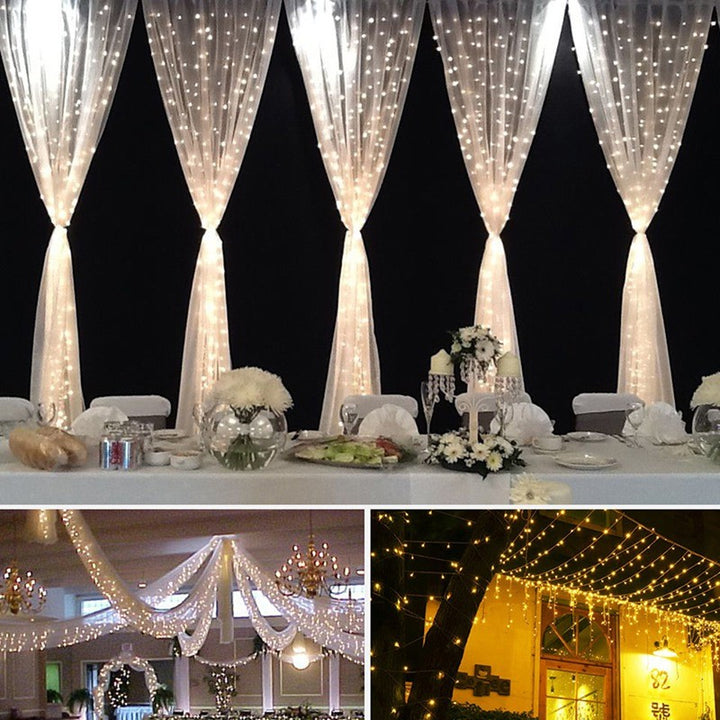 LED Curtain Lights 3x3m With 304 Beads For Parties