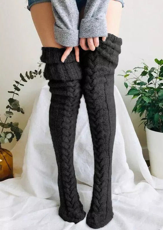 Harwelton™ Extra-Long Over-the-Knee Knitted Socks for Boots and Skirts
