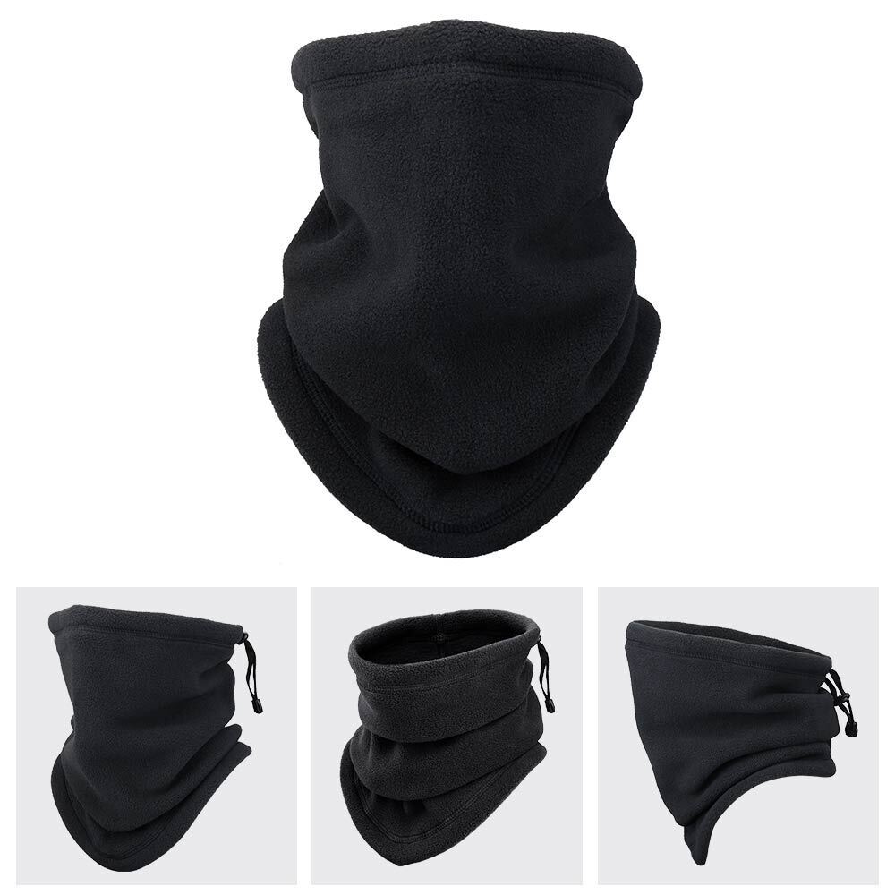 Winter Windproof Fleece Neck Warmer Tube Scarf, Half Face Cover