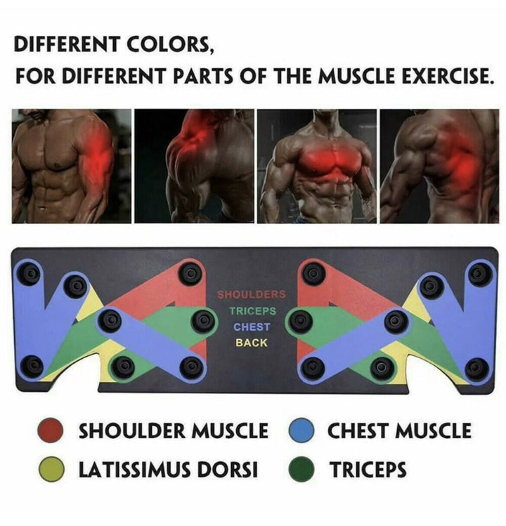 Harwelton™ Adjustable Push-Up Machine for Full Upper-Body Home Workouts