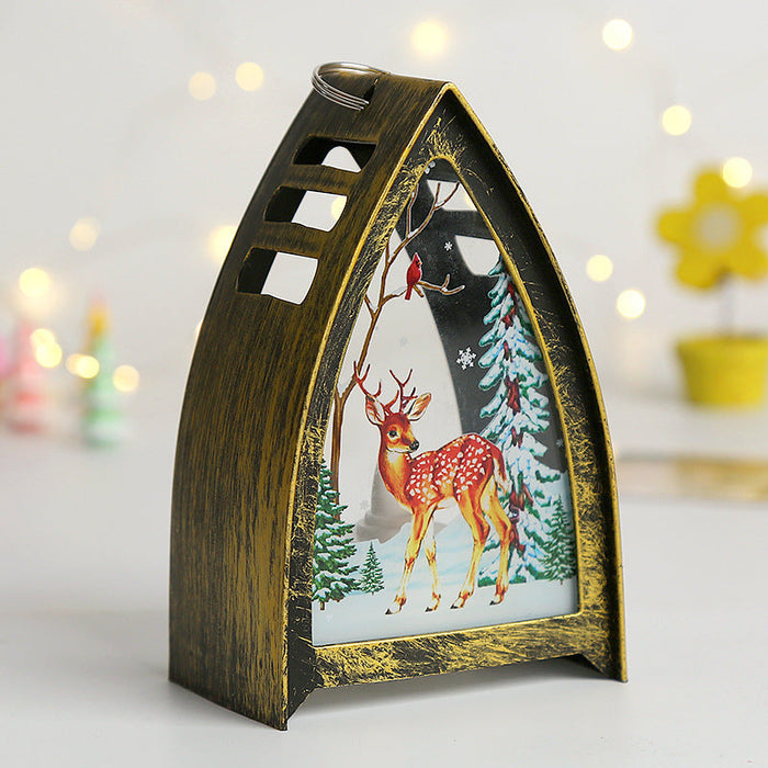 Harwelton™ Hand-Painted LED Christmas Figures – Santa, Snowman and Reindeer