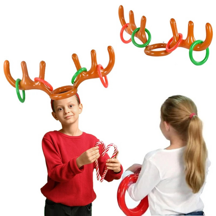 Harwelton™ Reindeer Antler Ring Toss Game for Christmas Parties