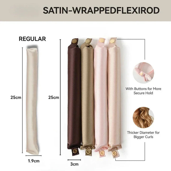 Satin Heatless Curling Headband for Soft Overnight Curls