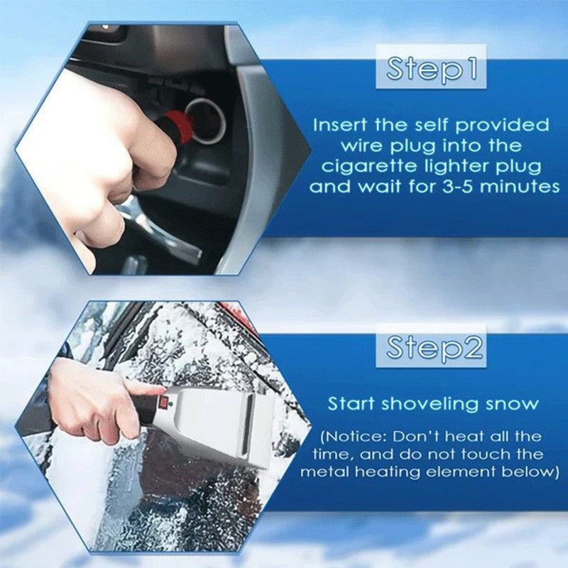 Harwelton™ 12V Heated Ice Scraper That Melts Through Frost Fast