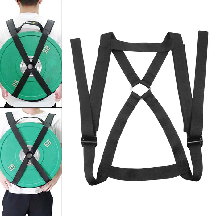 Harwelton™ Adjustable Weighted Vest for Barbell Plates with Padded Back