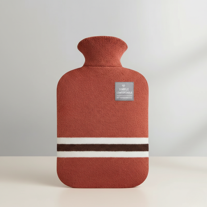 Harwelton™ 2L Hot Water Bottle with Knitted Cover, Up to 8h Warm