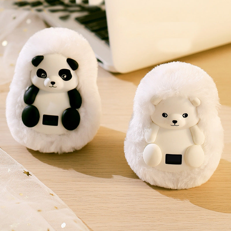 Harwelton™ Rechargeable Plush Hand Warmer in a Cuddly Animal Design