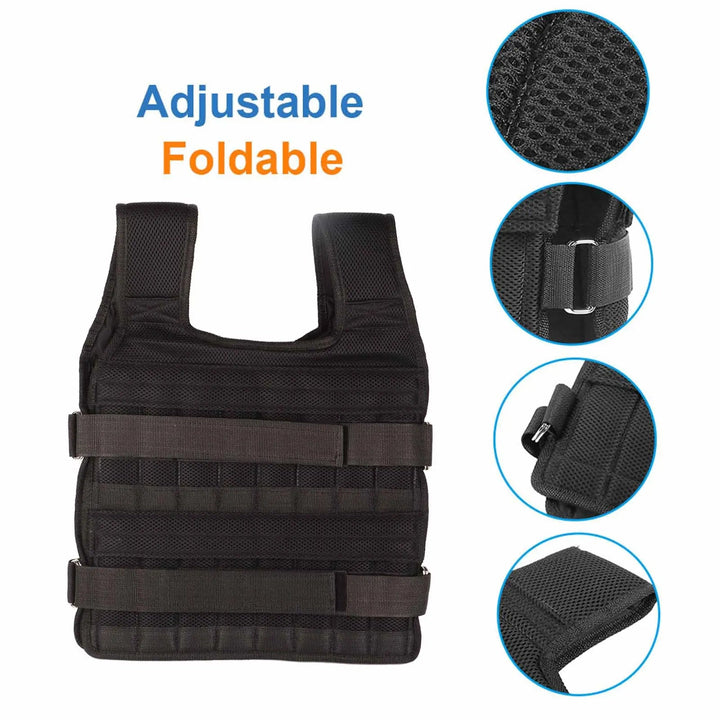 Harwelton™ Adjustable Weighted Vest with 32 Pockets for Training