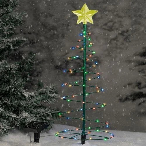 Solar Christmas Tree Light with Star That Glows Every Night