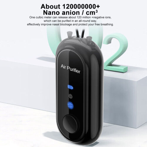 Wearable Mini Air Purifier Necklace with USB Charging