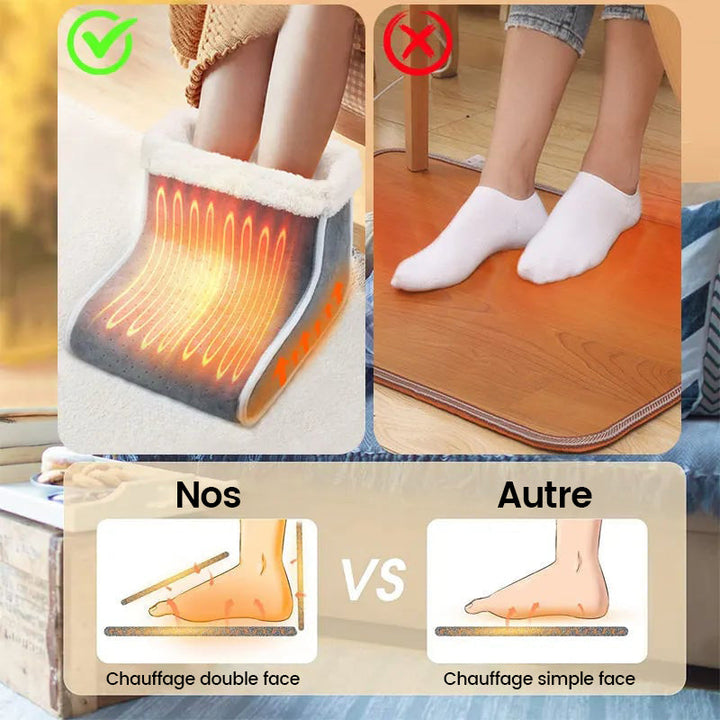 Harwelton™ Electric Foot Warmer with Fluffy Lining &amp; Adjustable Heat