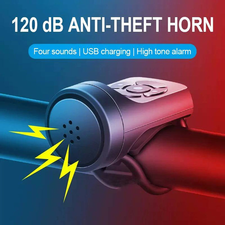 120dB Bike Alarm with Motion Sensor and USB Charging