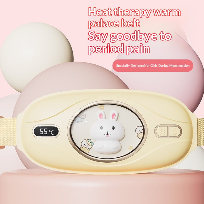 Harwelton Cordless Warming Belly Belt with Bunny Face and Vibration