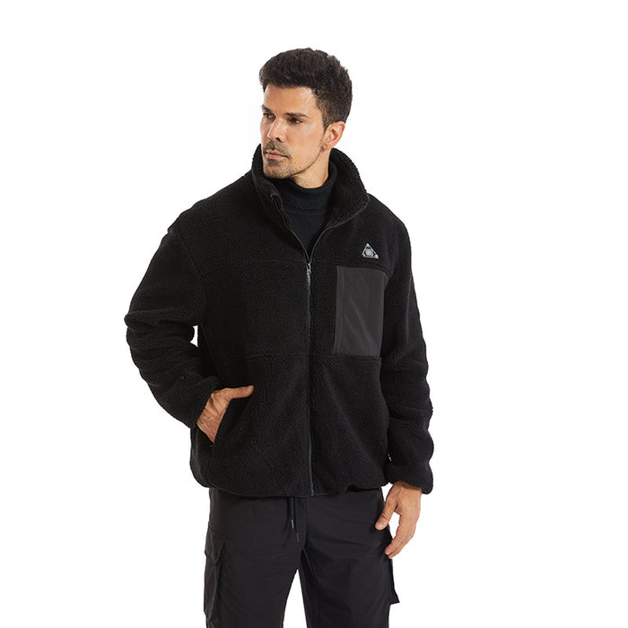 Harwelton Men's Heated Sherpa Fleece Jacket with 4 Heating Zones