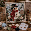 3D fabric poke art Christmas picture in frame