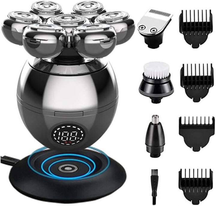 Harwelton™ Cordless Head Shaver with 7D Floating Blades &amp; LED Display
