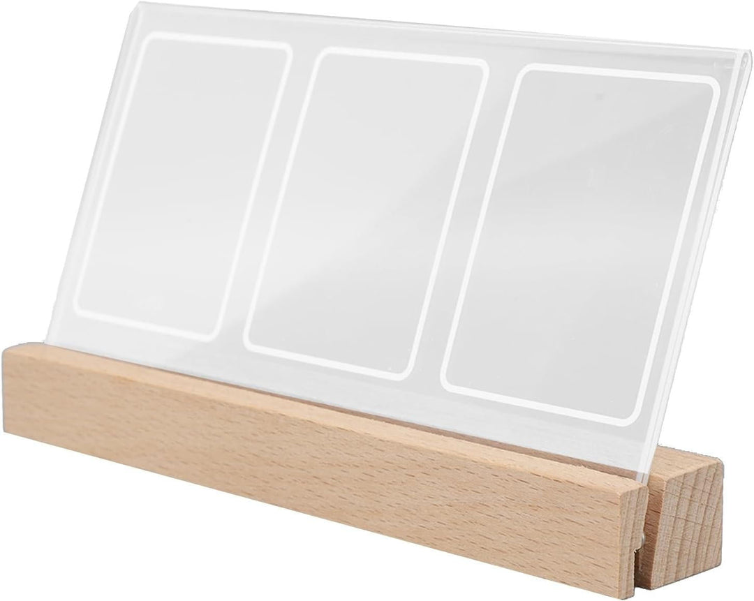 Illuminated Photo Frame with Three Slots for Prints and Tickets