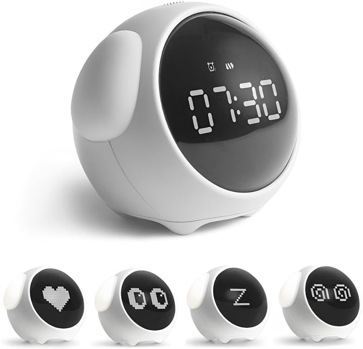 Harwelton™ Cute Dog Sunrise Alarm Clock with Voice Control and Night Light
