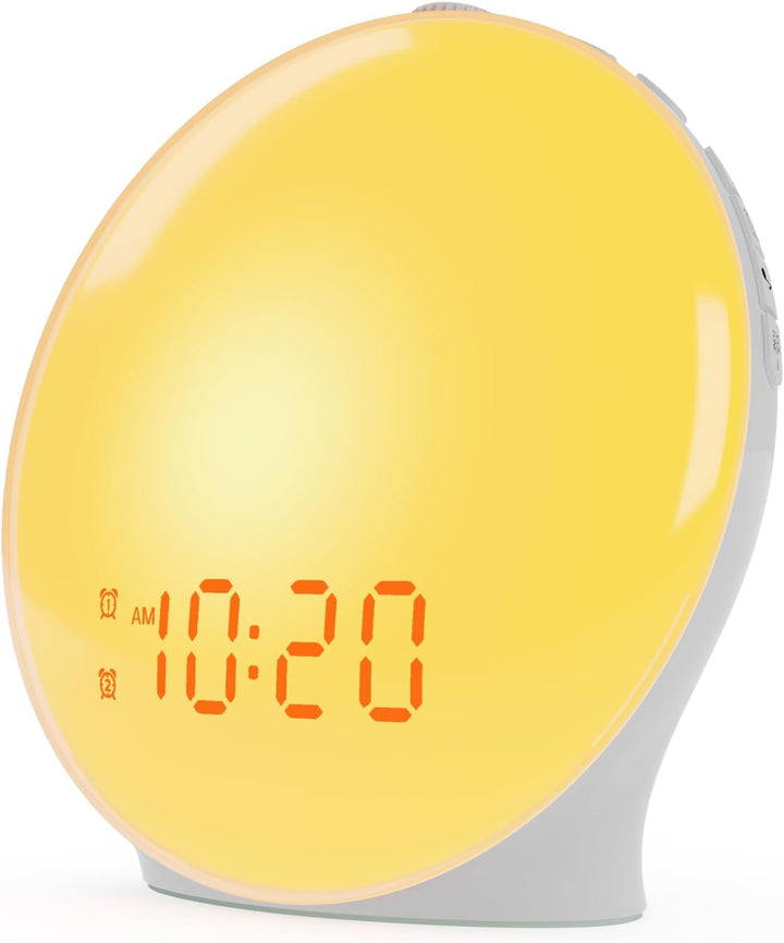 Harwelton™ Sunrise Alarm Clock with FM Radio and 14 Light Colours