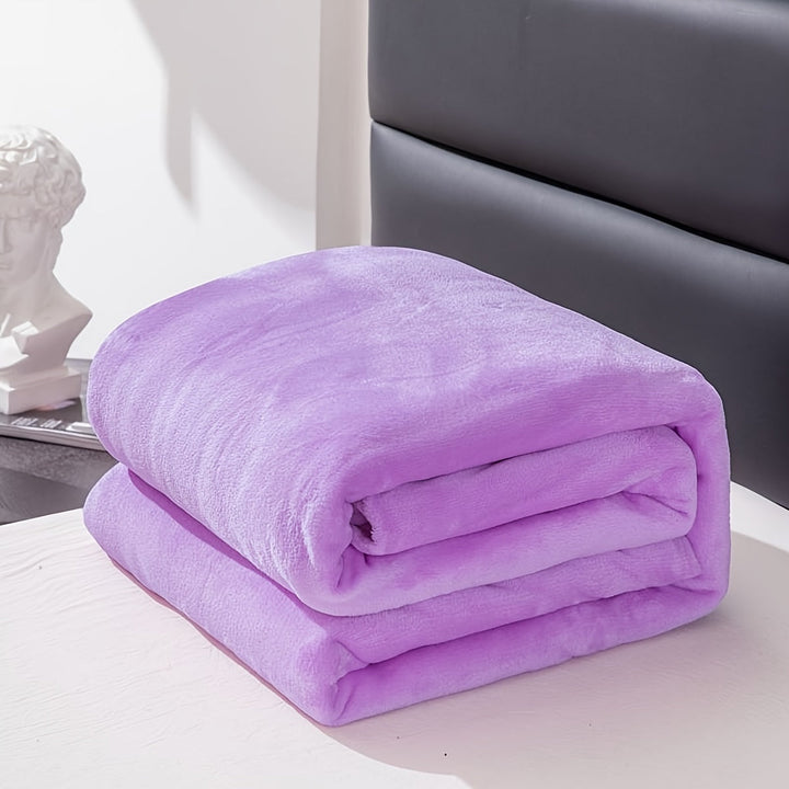 Soft Flannel Blanket for Sofa, Bed and Camping